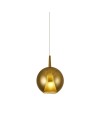 ELSA * COLGANTE CRISTAL BOLA - E27 - ORO + OPAL ( SIN BASE)